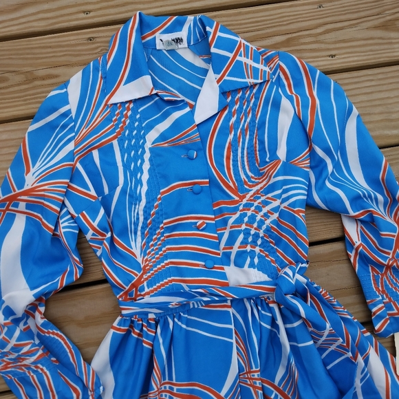 Vintage Blue Dress - Picture 1 of 6